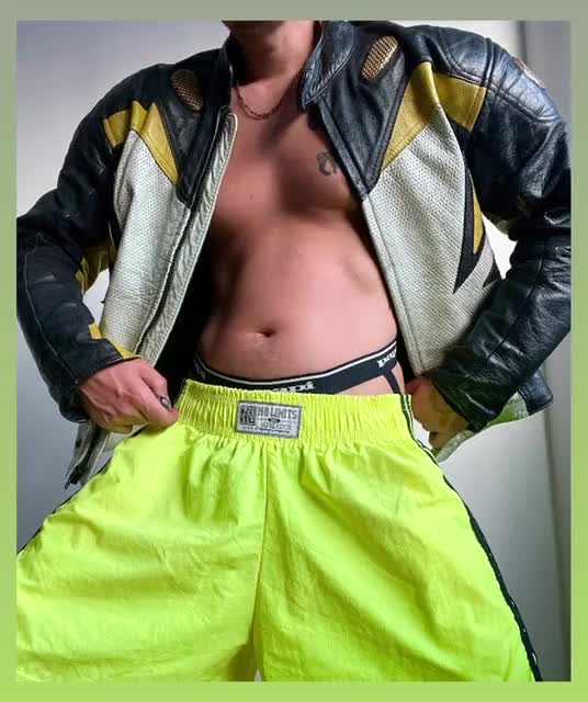 Vintage Leather Paradise Black Yellow Perforated Padded Racing