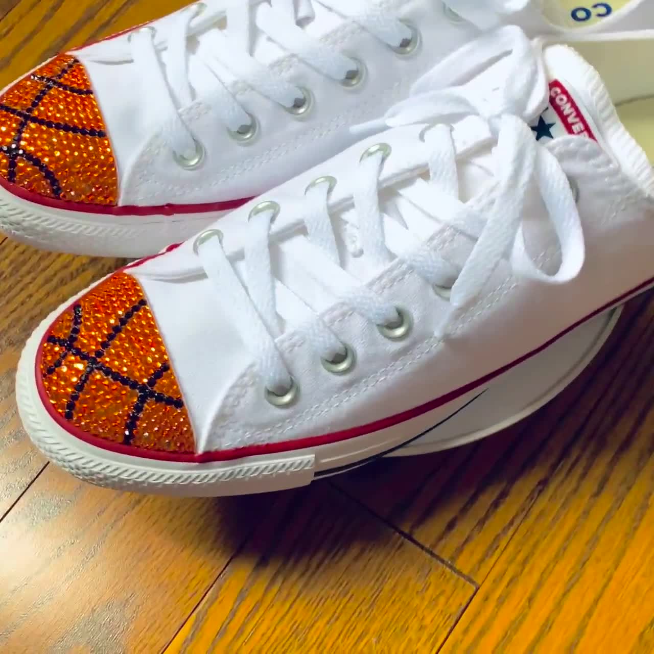 Bling Basketball Converse Shoes, Women's Custom Basketball