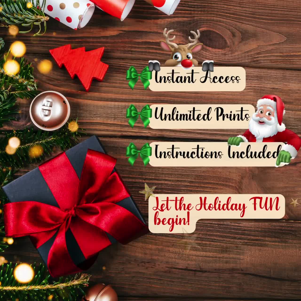 Christmas Gift Exchange Game | White Elephant Gift Exchange Cards