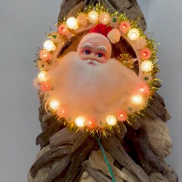 Retro 1960s Light-up Santa Claus With Box – Vintage Christmas