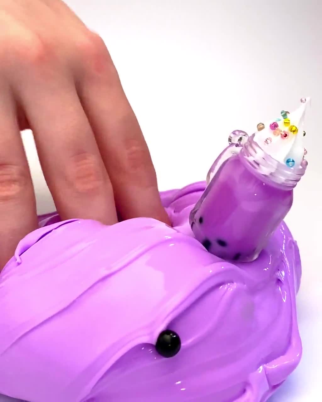 Thick Glossy Slime Berry Boba SCENTED ASMR Charm Fimos