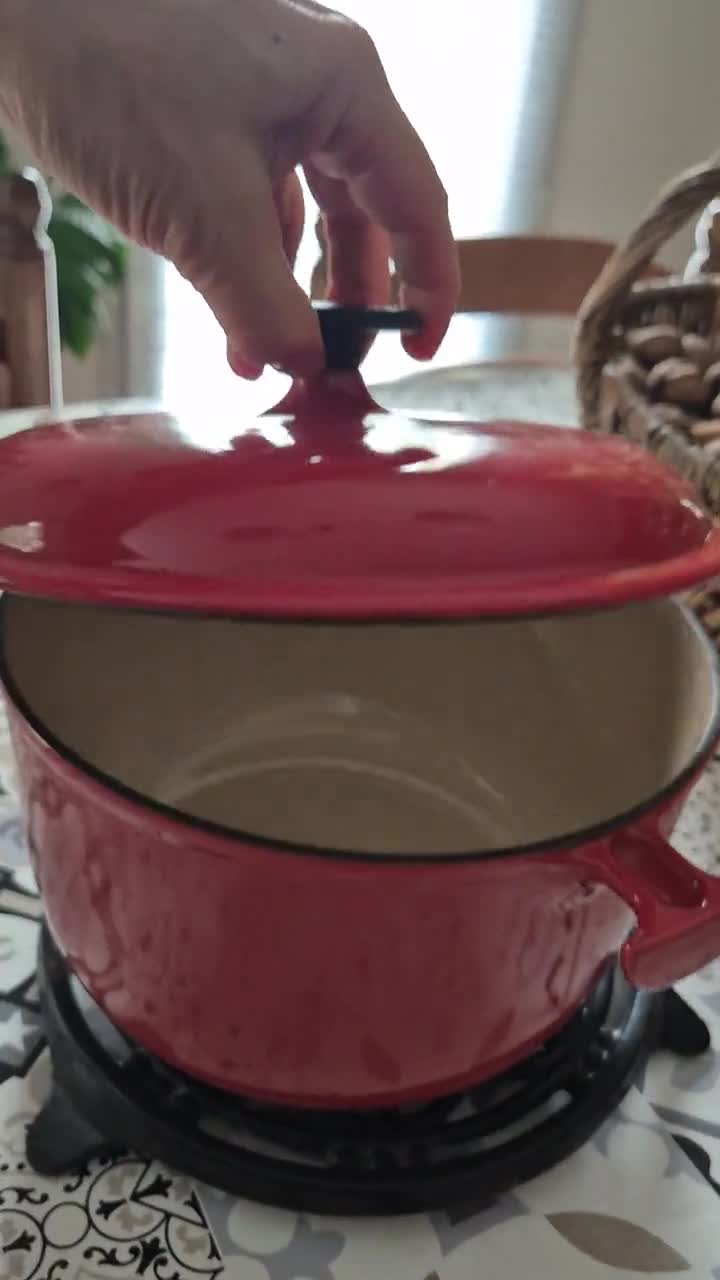 Cocotte Le Creuset La Mama Vintage – Rouge, Fonte émaillée, Grand Format