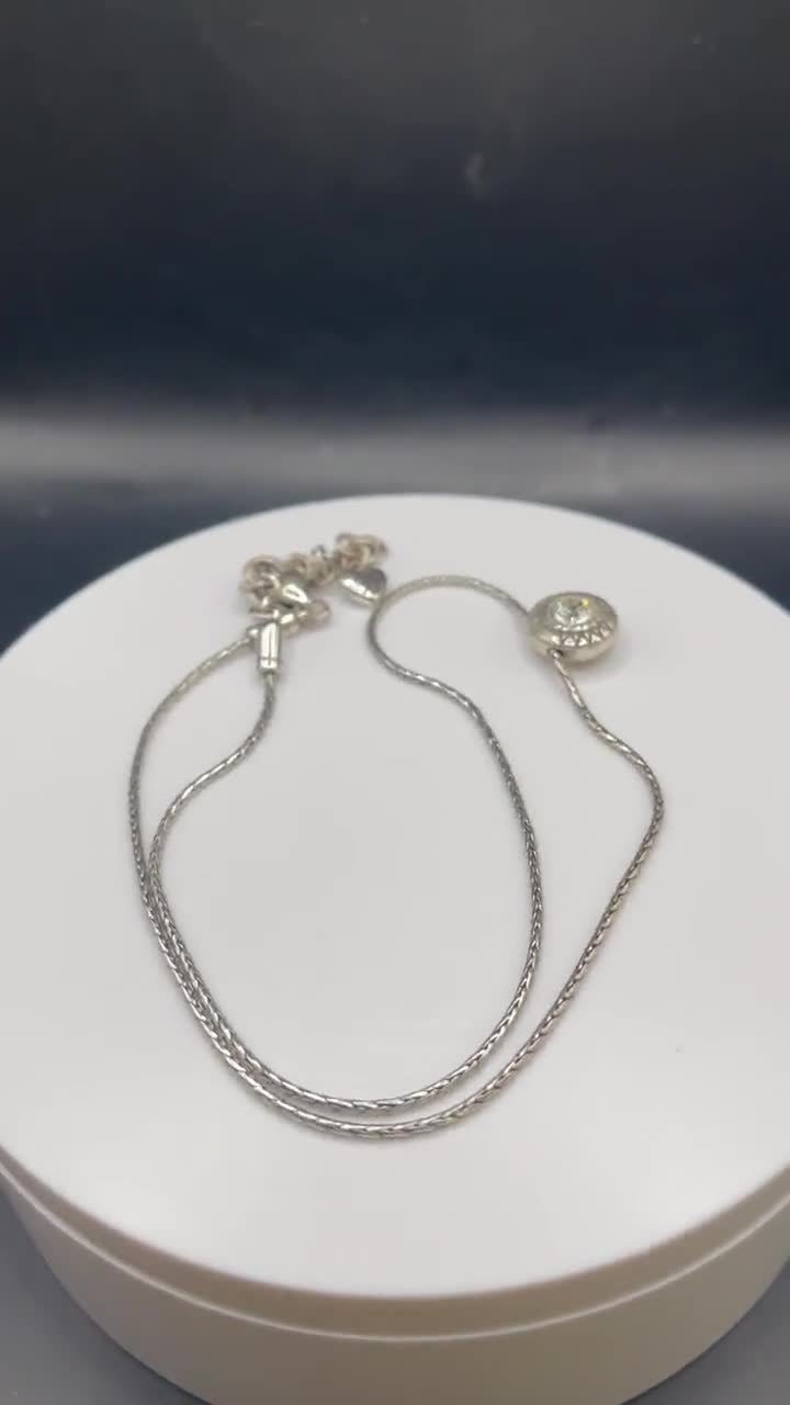 Brighton Reversible Necklace Gold Yellow and Clear Crystals video poster