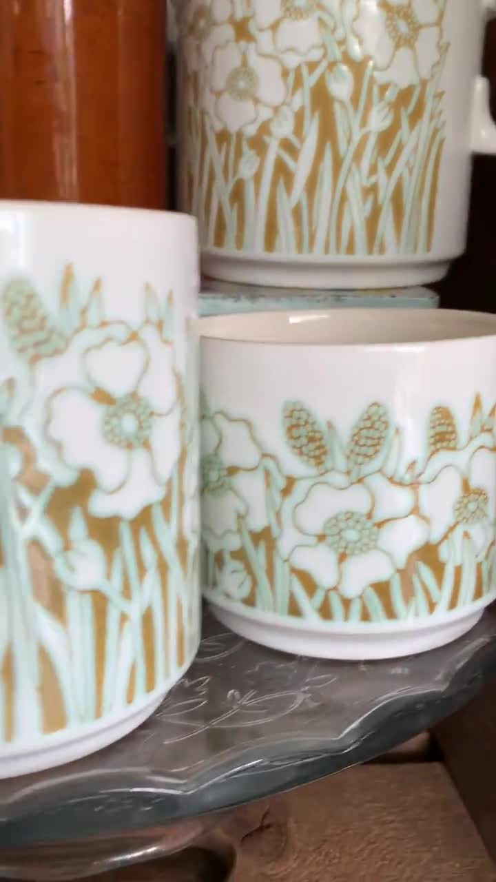 食器 HORNSEA  Vintage England 10 pieces Vintage Hornsea Pottery Jam/sugar Pots and Jugs. SOLD