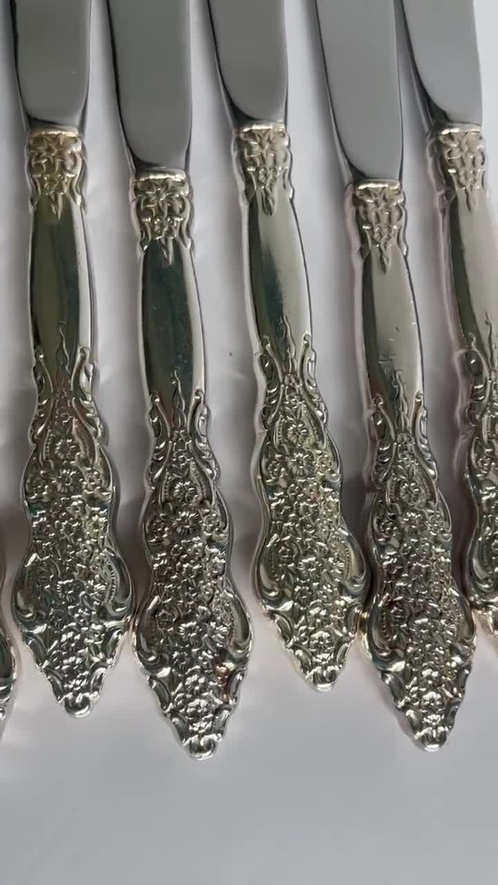 Silver Plated Dinner Knives 1847 Rogers Bros Renaissance - Etsy