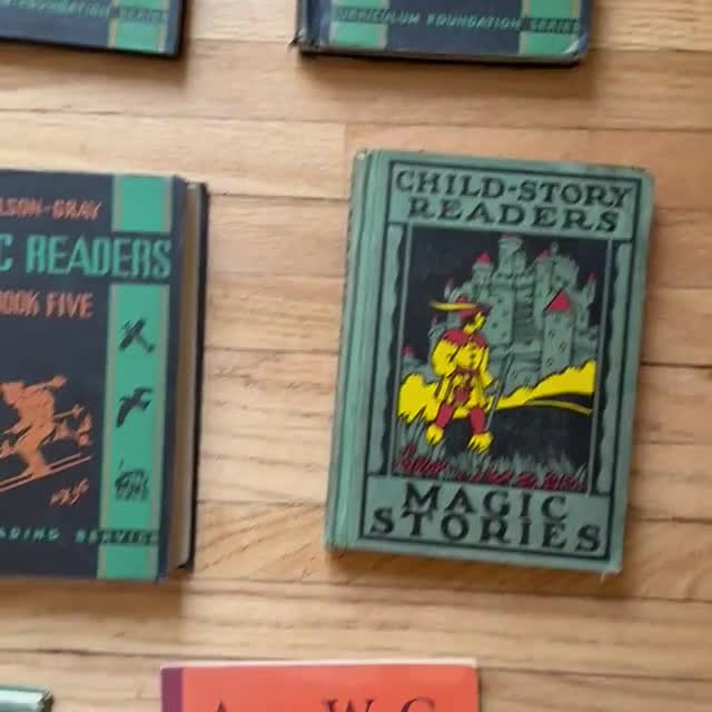 ヴィンテージ エルソン グレイ教科書、1936 年から 1942 年、8 冊