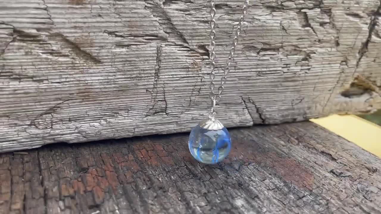 Glass Marble Necklace, Toy Marble Necklace, Marble Necklace