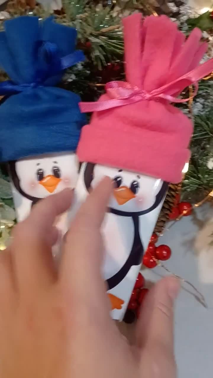 Olla De Slime Navideño Con Forma De Pingüino – Regalo Para Niños, Relleno De Calcetas O Bolsas De Fiesta (verde Y Rojo)