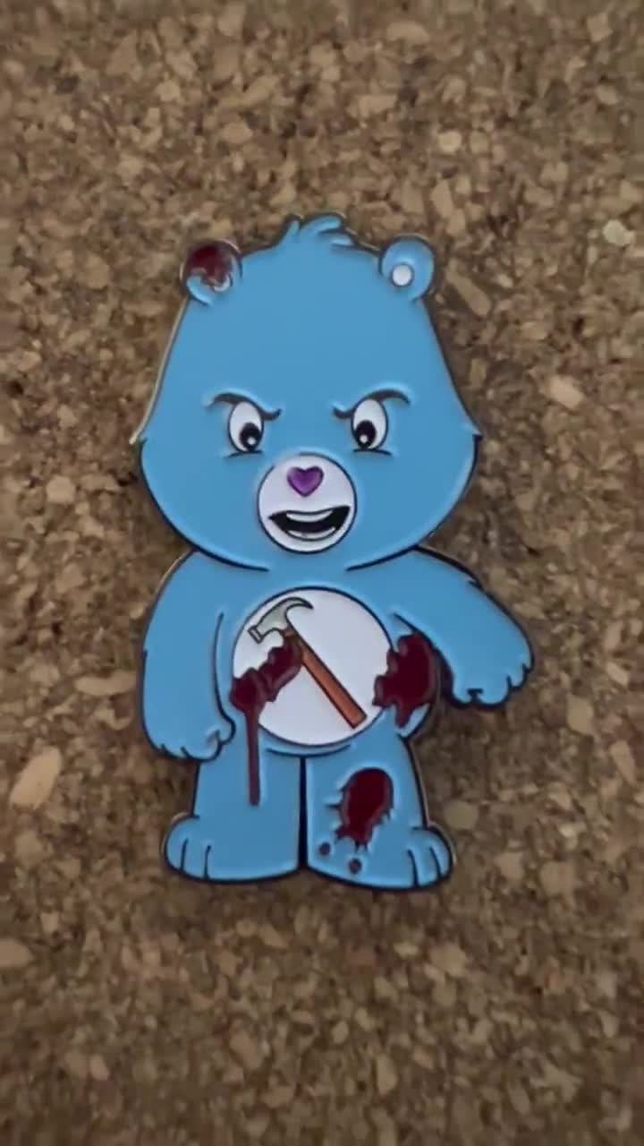 Don't Care Bear Enamel Pin by Push