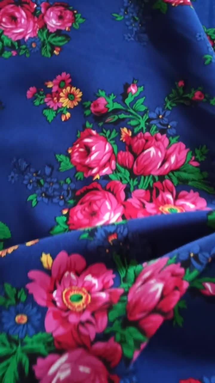 Polish Folk Farbic, Highlander Flowers Pattern, Folklore, Cleo