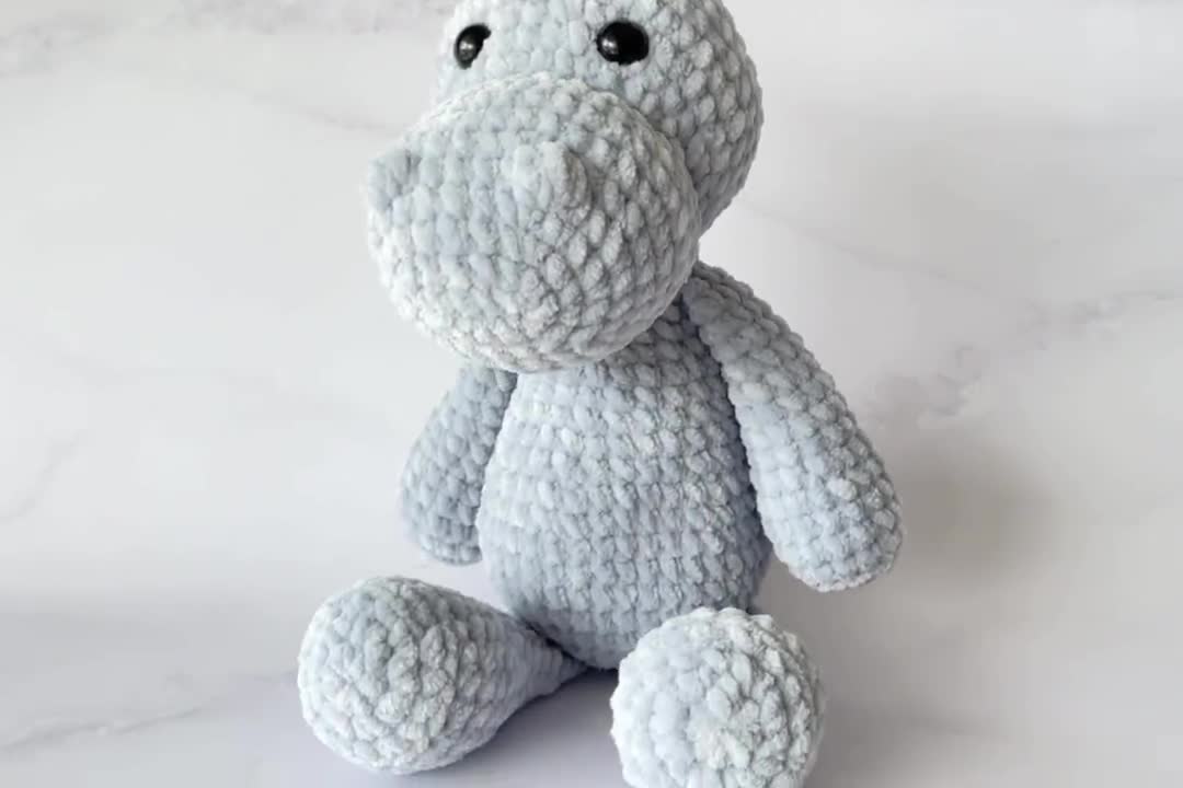 Tuto crochet : faire un amigurumi hippopotame - Marie Claire