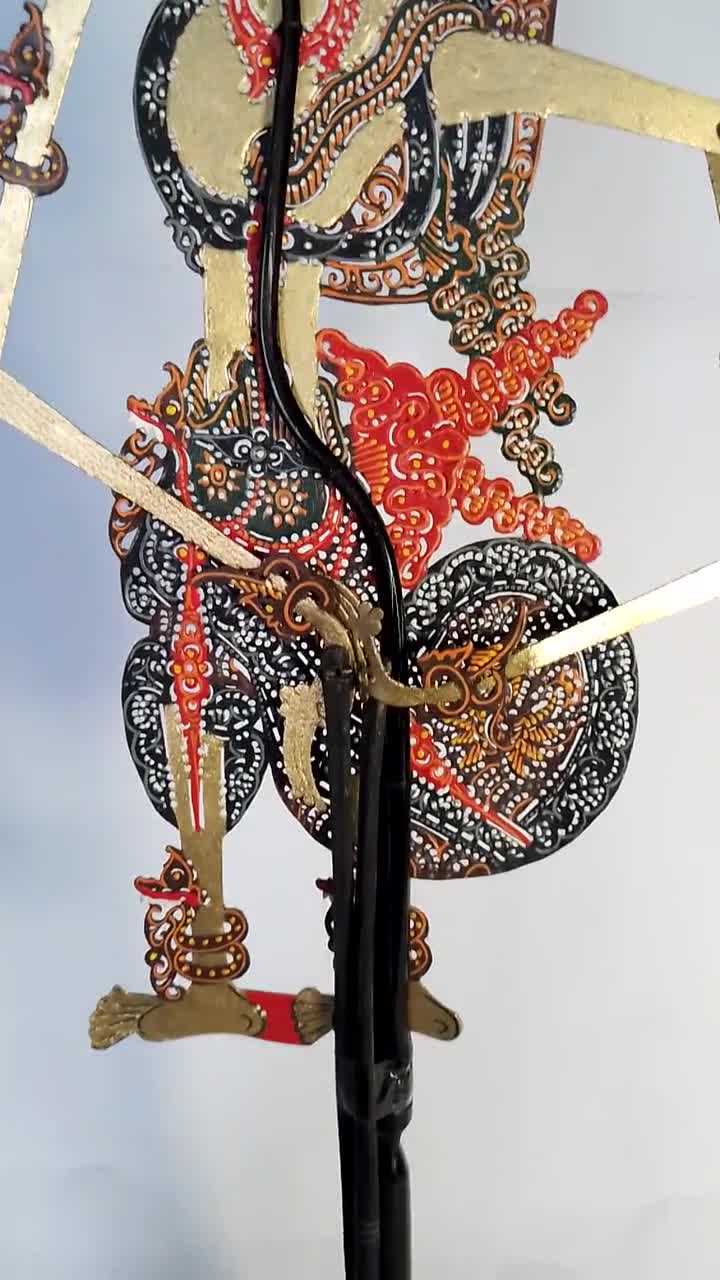 ミニチュア インドネシアのワヤン クリット、ジャワの影絵人形