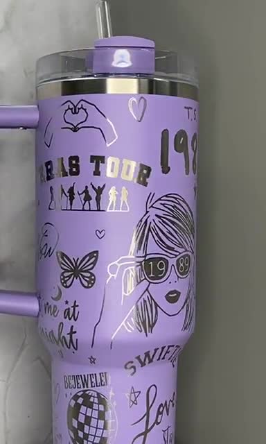 Laser Engraved Taylor Swift Tumbler With Handle, Stanley, Eras Tour –  ChiqueCreations