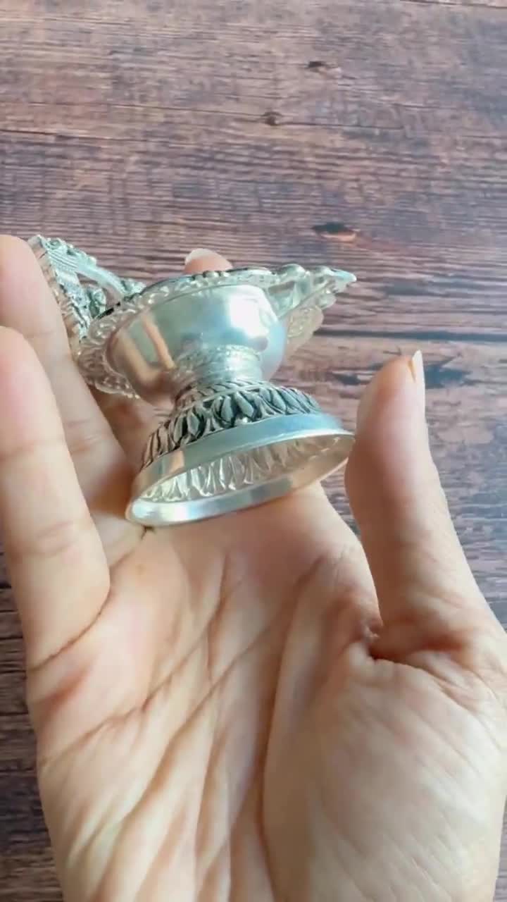 925 Pure Silver Kamakshi Deepam | Gaja Lakshmi Vilakku | Silver