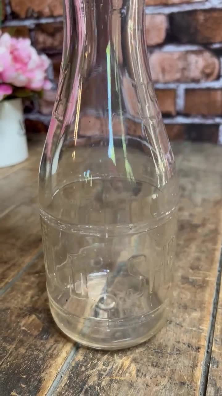 1930年代のアンティーク シェフィールドファームズ エンボス加工ガラス