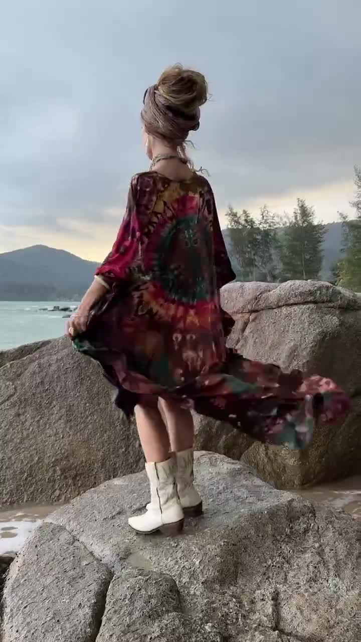 florapaloosa embroidered tunic dress Florapaloosa Embroidered Tunic Dress – SPELL main image 0