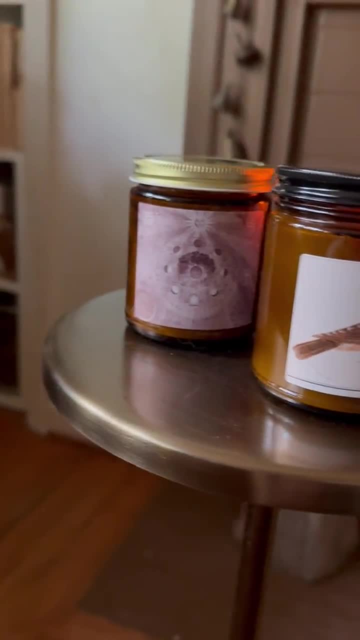 Scented Birthday Month Candle-May, Vintage Bird Nest Art, 9 oz, Reusable Glass Jar video poster