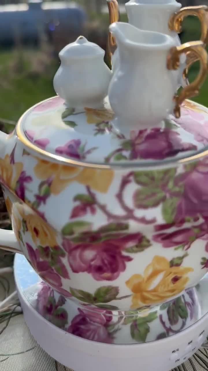 ロイヤル アルバート オールド カントリー ローズ ティーポットと