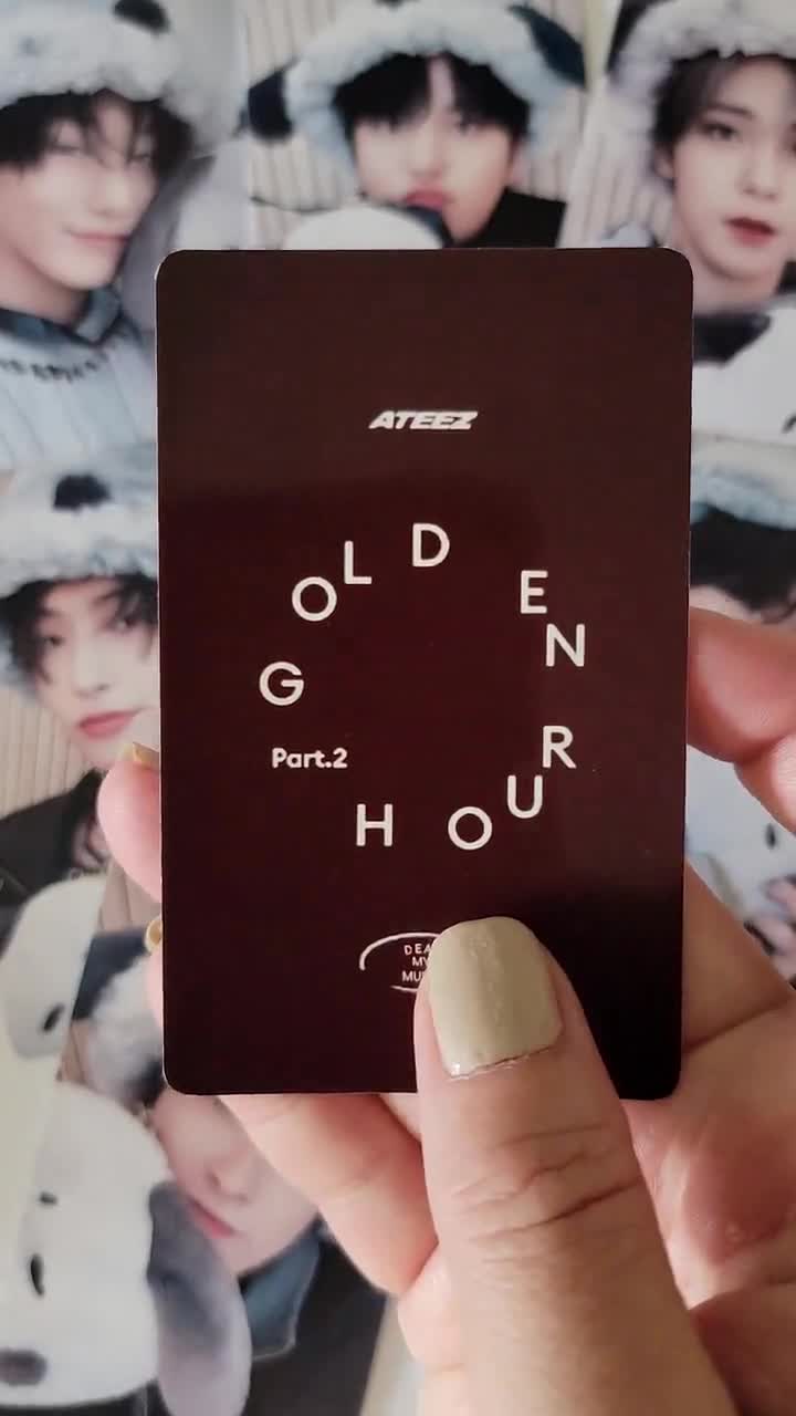 ATEEZ GOLDEN HOUR: Part.2 Dear My Muse Photocards - Etsy
