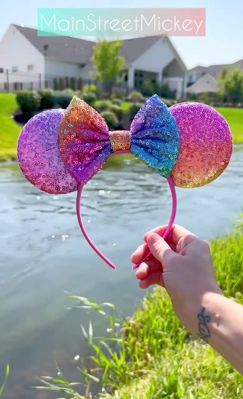 Minnie Ears for Adults and Kids, Mickey Ears, Disneyland Ear, Minnie Ears,  Disney Birthday Ears, Sequin Minnie Ears, Sparkle Ears, Mouse Ear