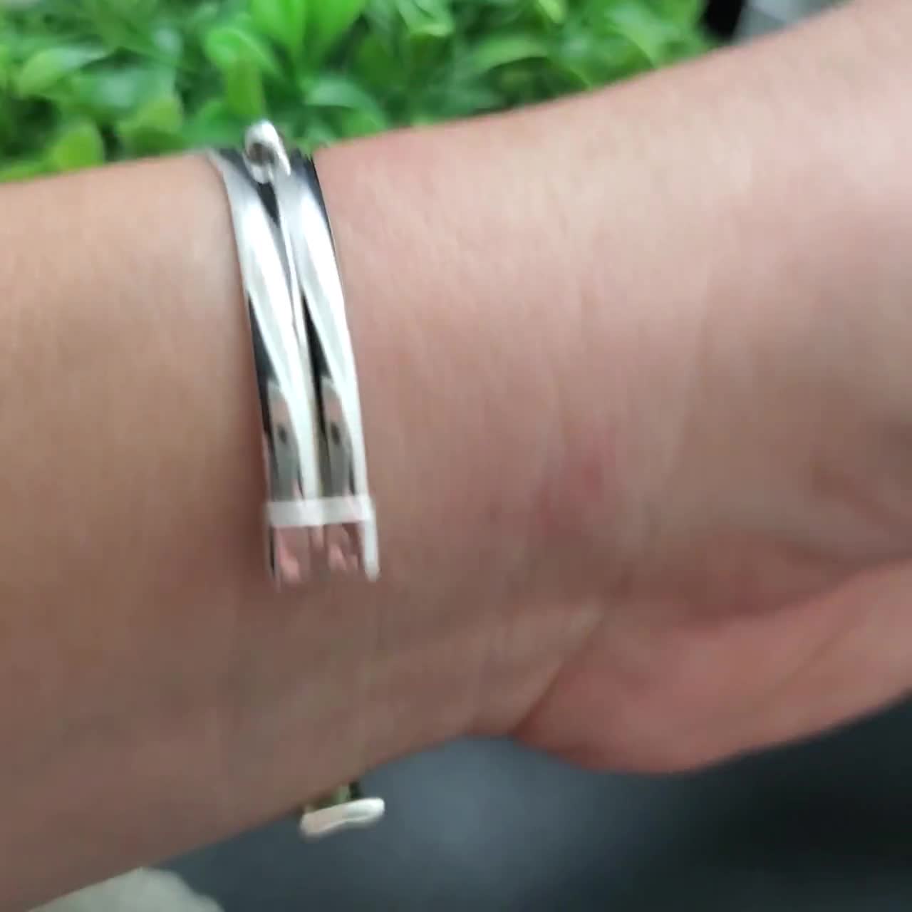 CW-012 Tibetan Turquoise Bracelet Cuff Sterling Silver