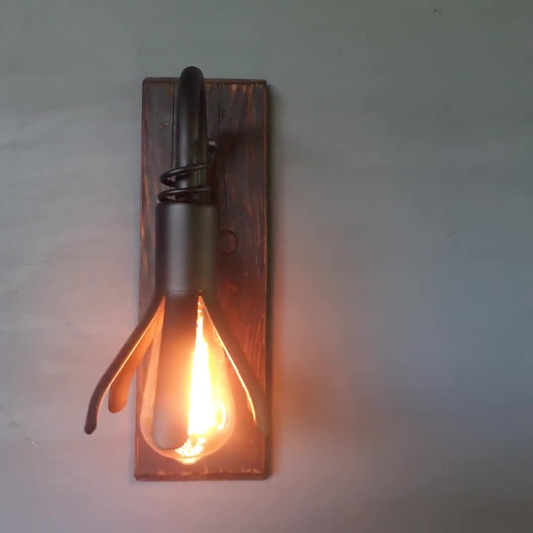 Générique Lampada da parete a torcia - Applique industriale rustica
