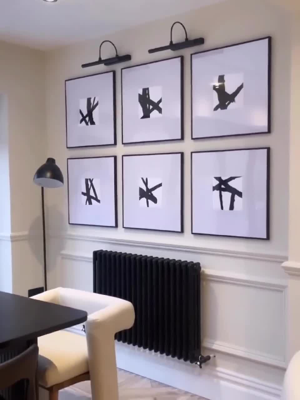 Black Aluminum 50x50cm Frame Set: Modern Gallery Wall Frames video poster