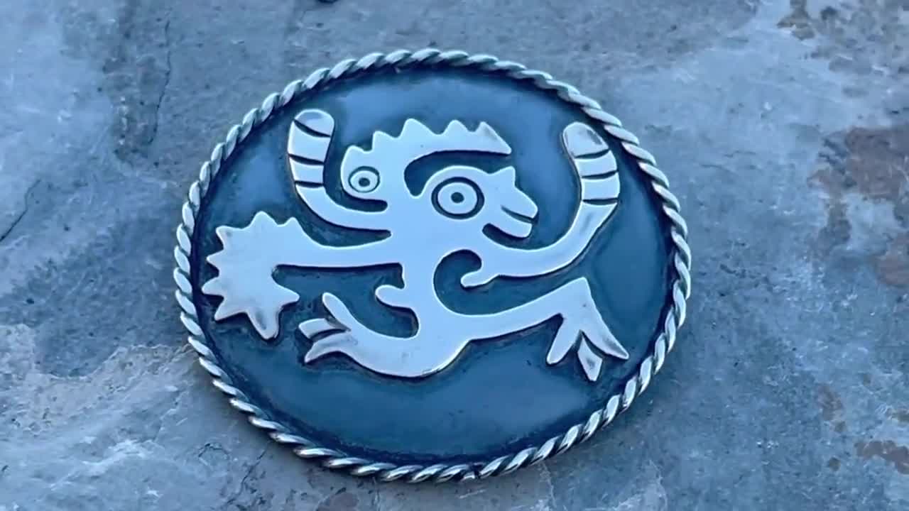 Sterling Silver Pre Columbian Aztec Figure Ozomatli - Monkey