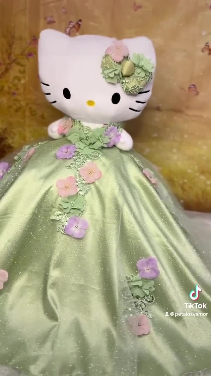 Sage green Quince Hello Kitty Plushie Sage green Quince Hello Kitty Plushie