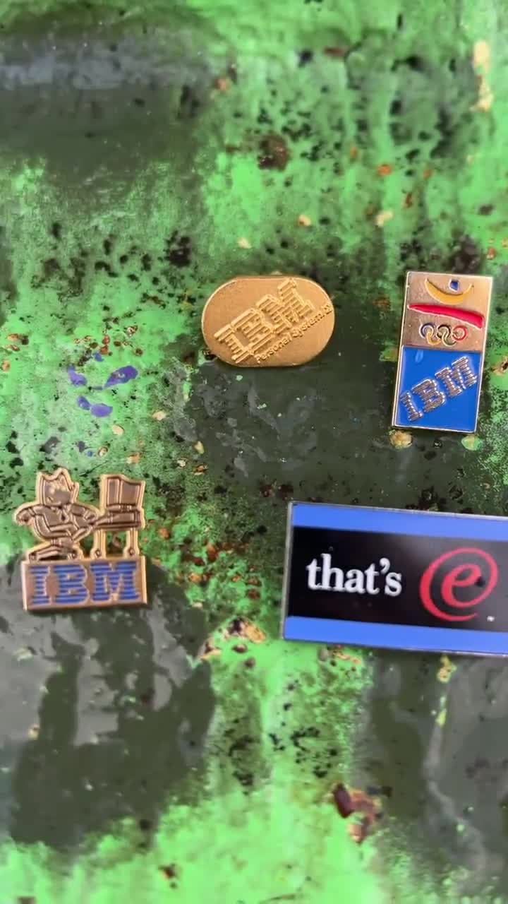 Vintage IBM Atlanta Olympics 1996 Enamel Pin, Tech Badge - Etsy