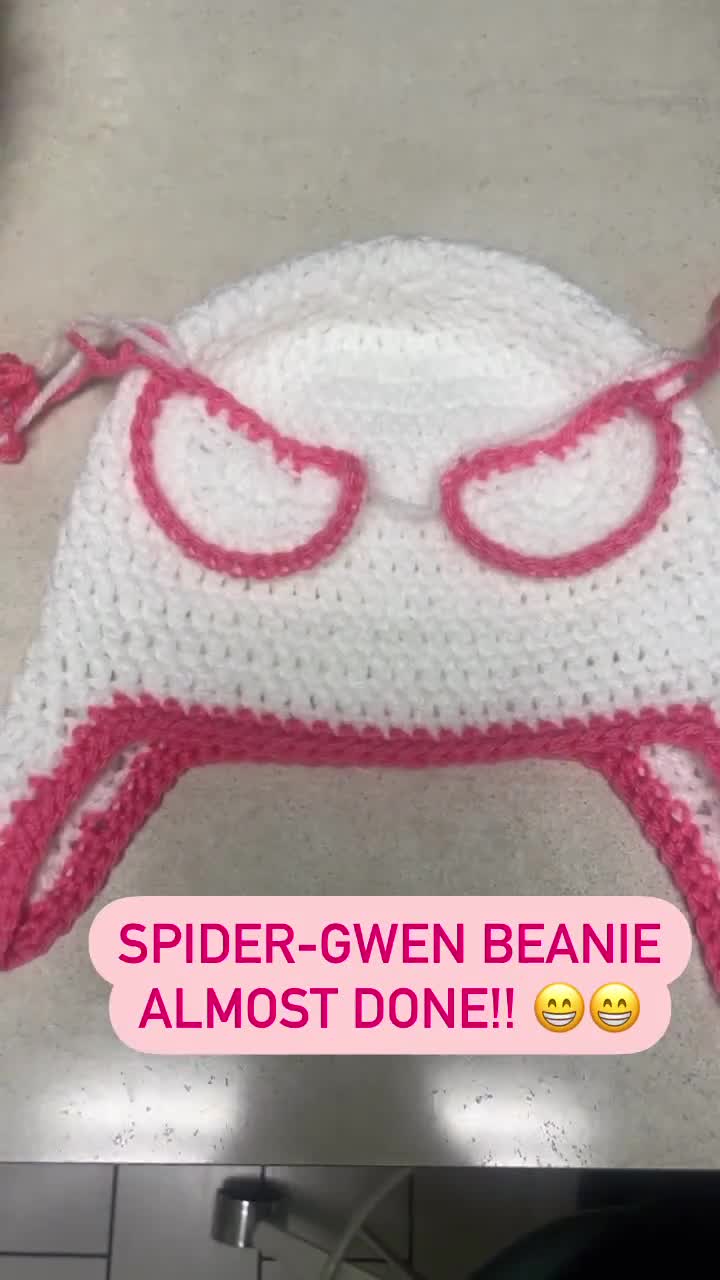 Spider-Man beanie, spidey beanie, Spider-Man, Gwen Stacy, Spider-Punk,  Spider-Verse crochet beanie