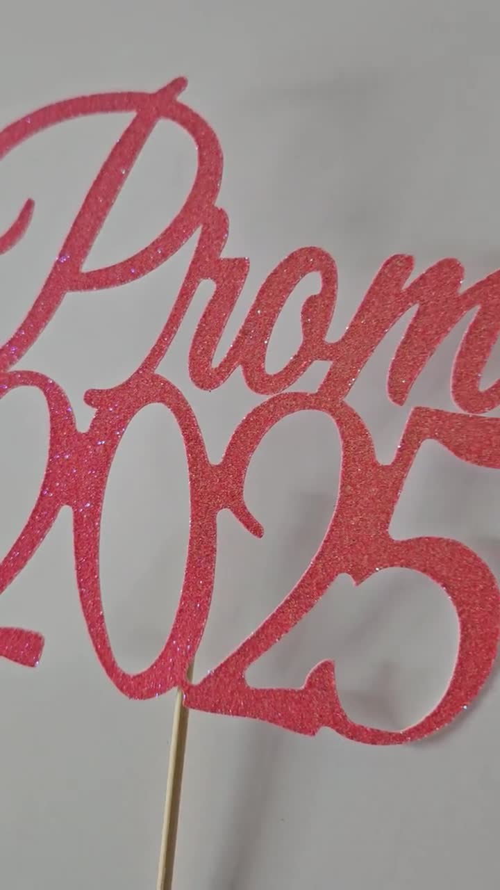 NEW* 4 Pack Glitter Prom 2026 Centerpieces video poster