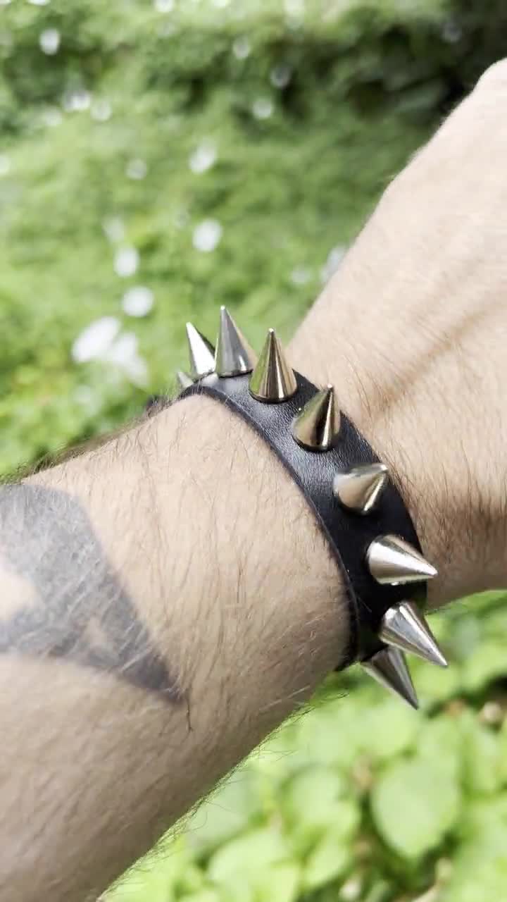Gothic Punk Spike Bracelet With 1/2” Cones - Etsy