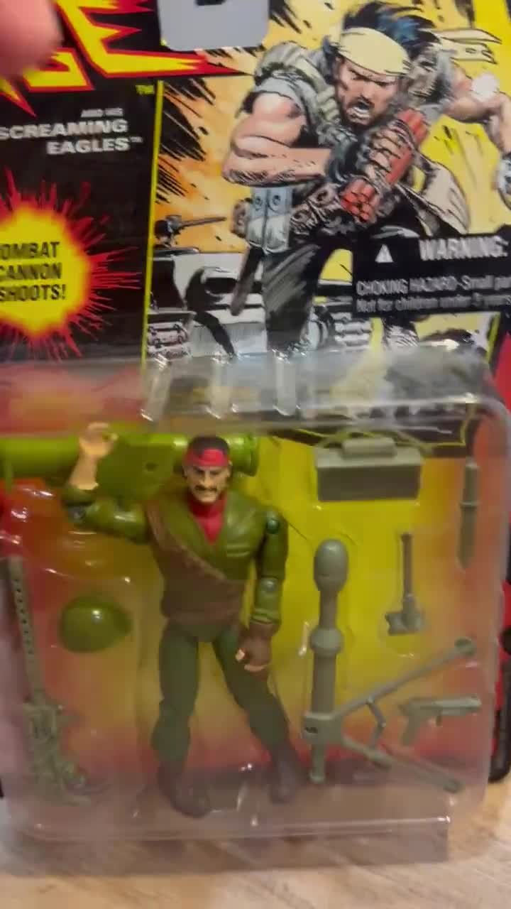 Vintage 1994 GI Joe Sgt Savage Dynamite Action Figure New on Card