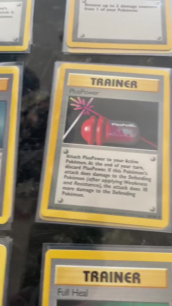 Vintage Pokemon Trainer Cards, Wizards of the Coast, 1999
