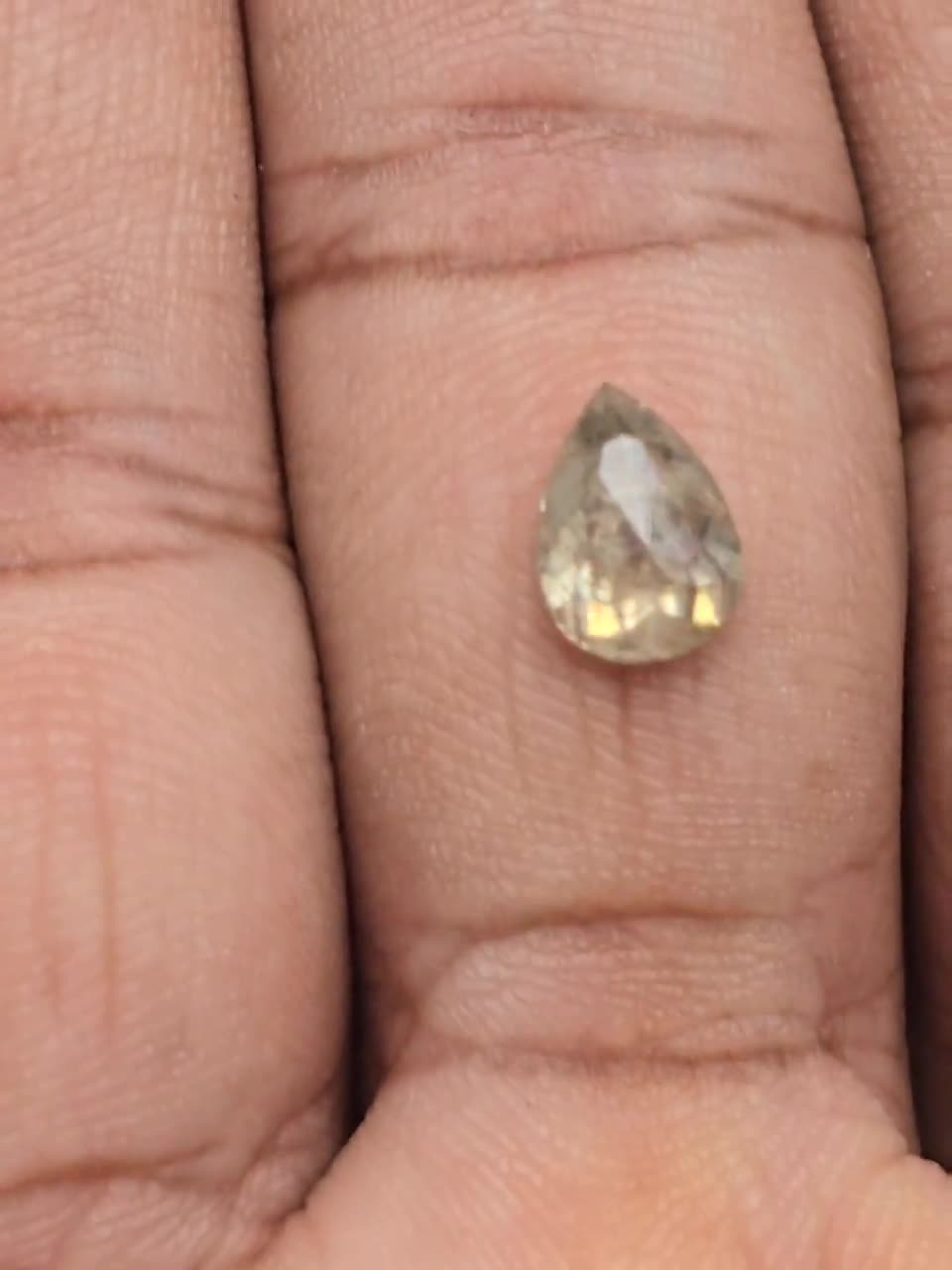 1.29 CT 8.2 x 6.1 MM 天然ルースダイヤモンド ペアカット