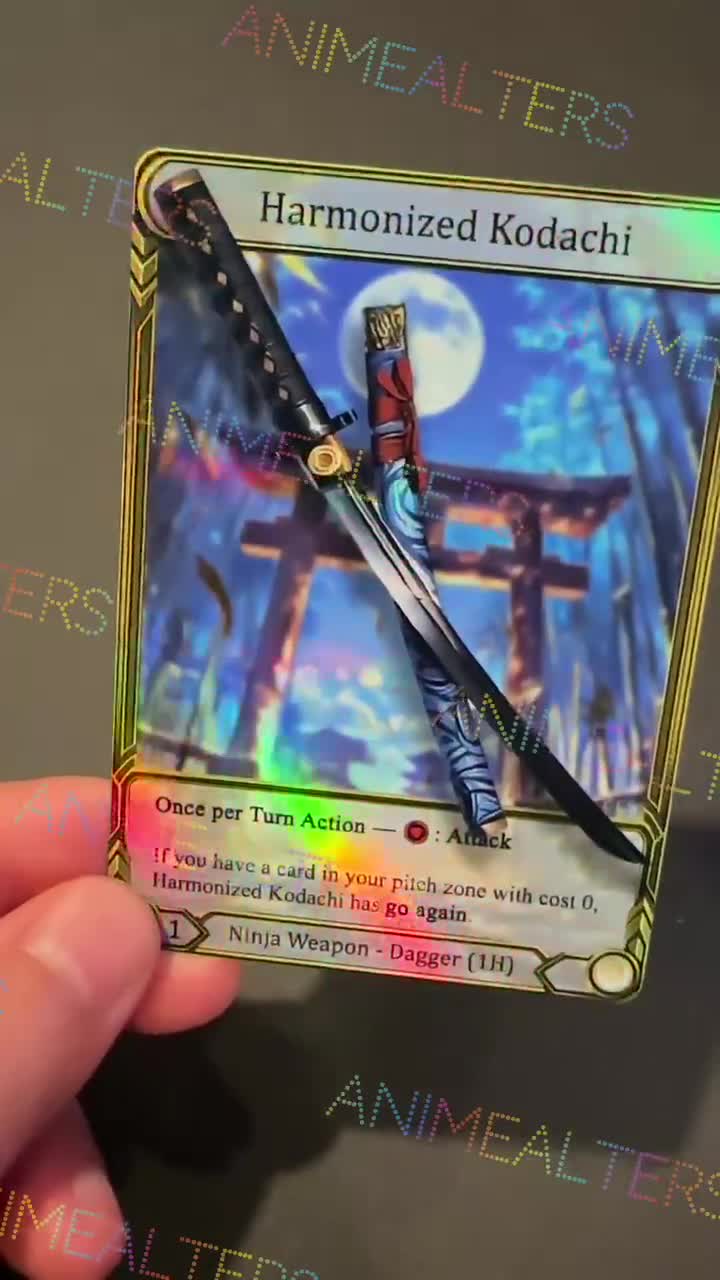 Harmonized Kodachi - Weapon Alter - Flesh and Blood TCG - Etsy