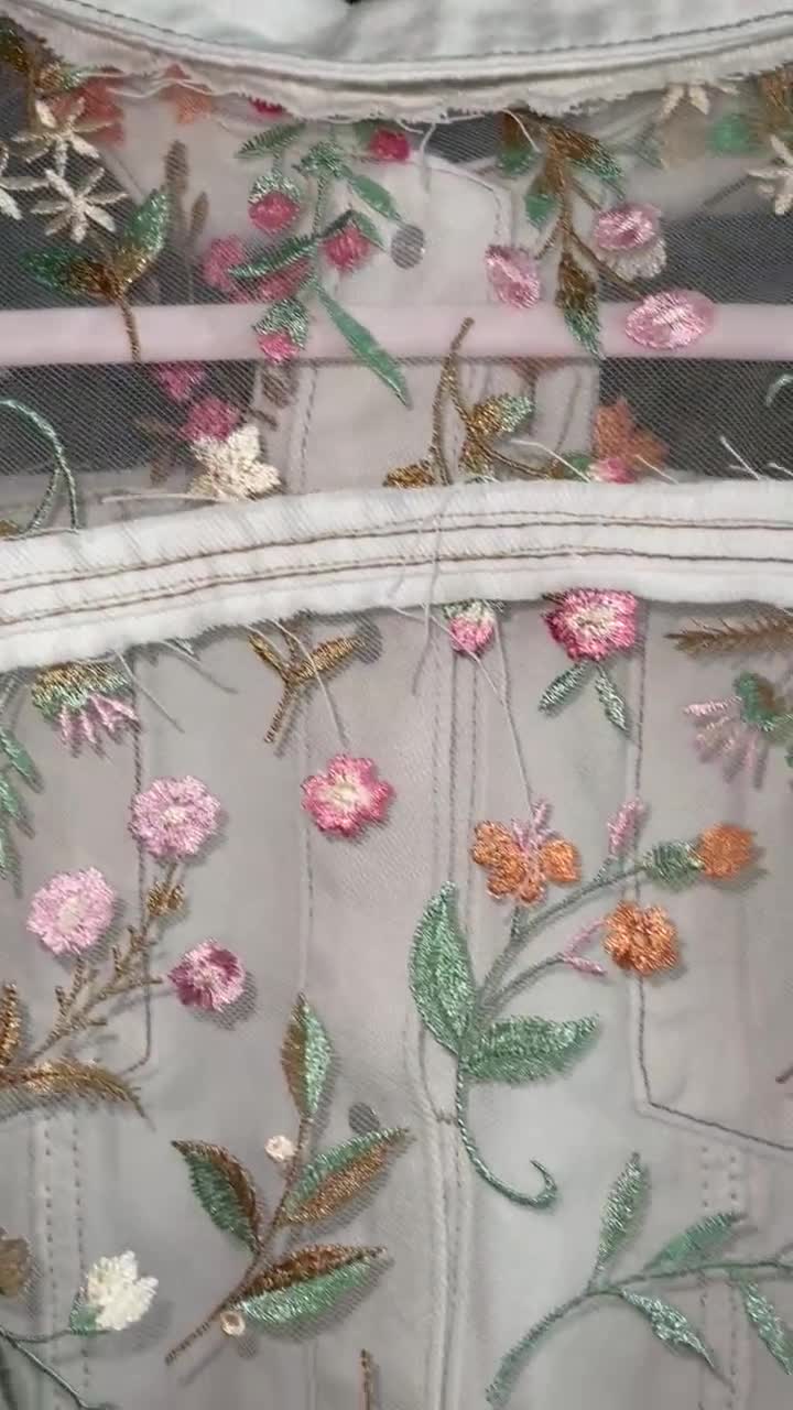 【プリン】patchwork embroidery lace jacket PATCHWORK EMBROIDERY LACE JACKET