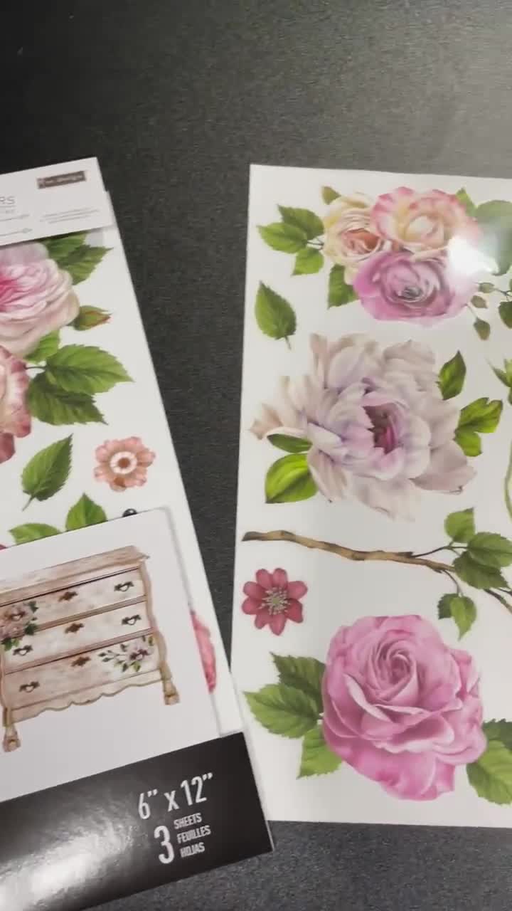 LITTLE WHITE BIRD - Prima Transfer - Delicate Roses