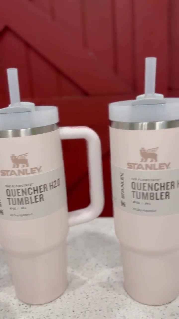 Rose Quartz Stanley Ice Flow 30oz Engraved Tumbler – Etch and Ember
