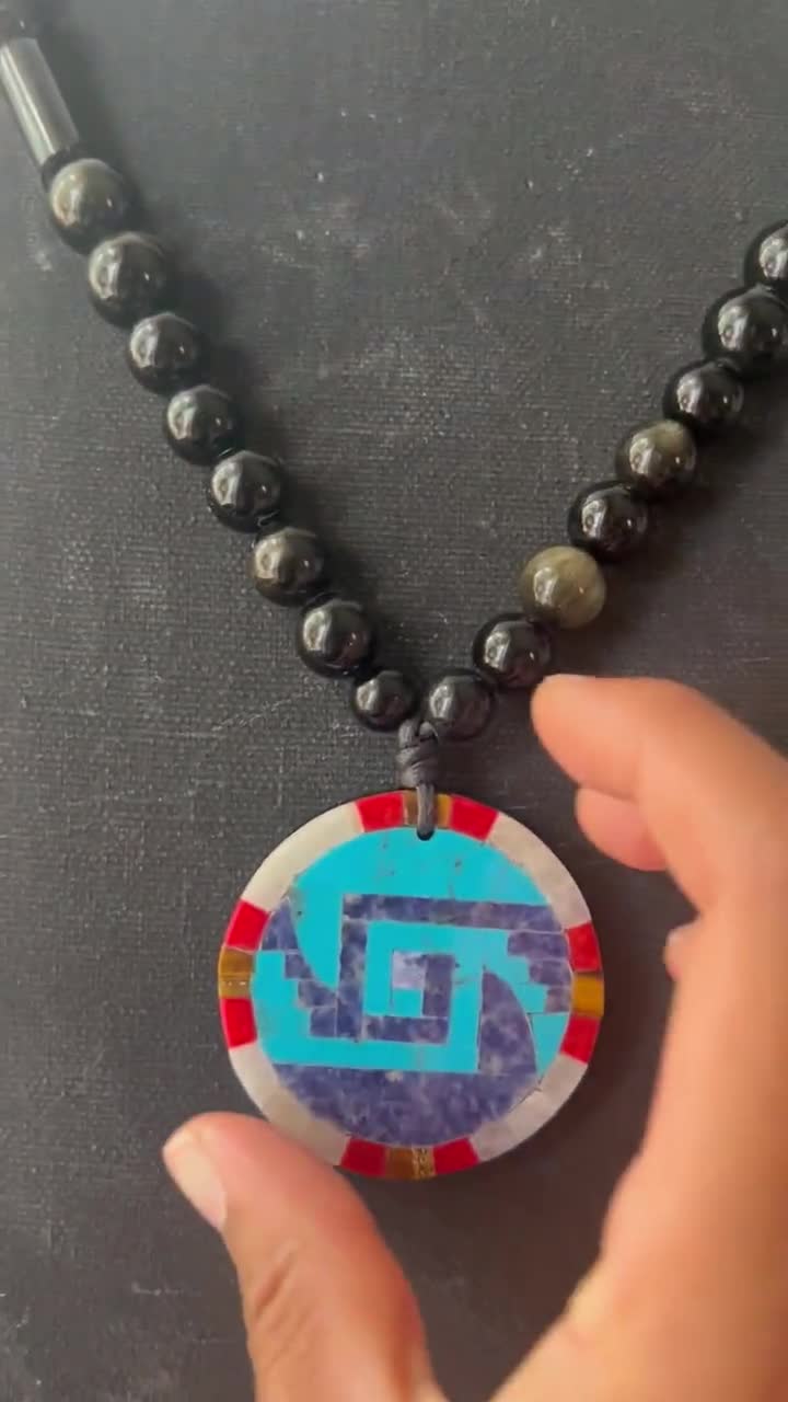 Ximalli (mexica Shield) Necklace - Etsy