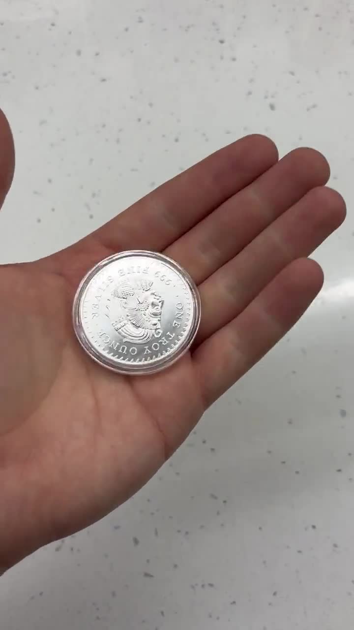 Aztec Calendar - Cuauhtemoc 1 Oz .999 Silver Plated Coin REPLICA