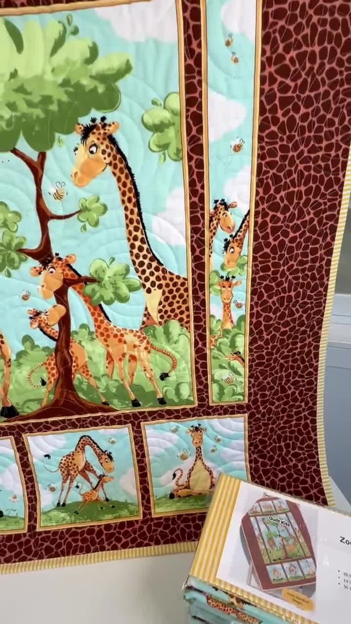 giraffe safari baby quilt