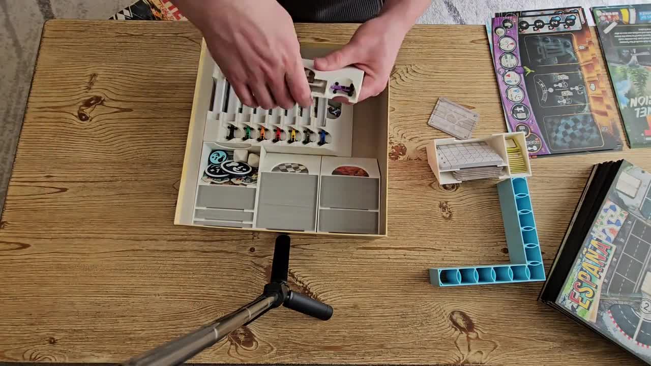 HEAT Board Game Insert for Base Game & 2 Expansions: Fits Sleeved Cards  With No Lid Lift (Digital Files)