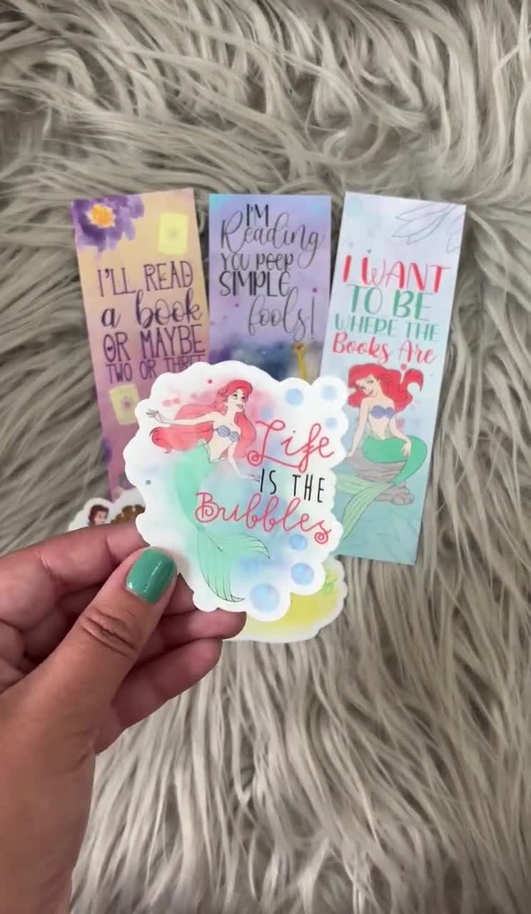 La vida es una burbuja / Pegatina para portátil, botella de agua y coche de Ariel video poster