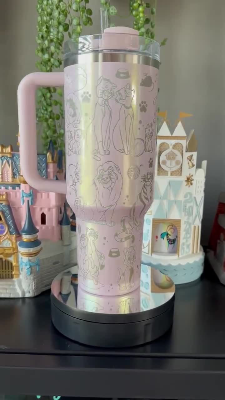 40oz Stanley Tumbler - Engraved With Playful Disney Cats - Etsy