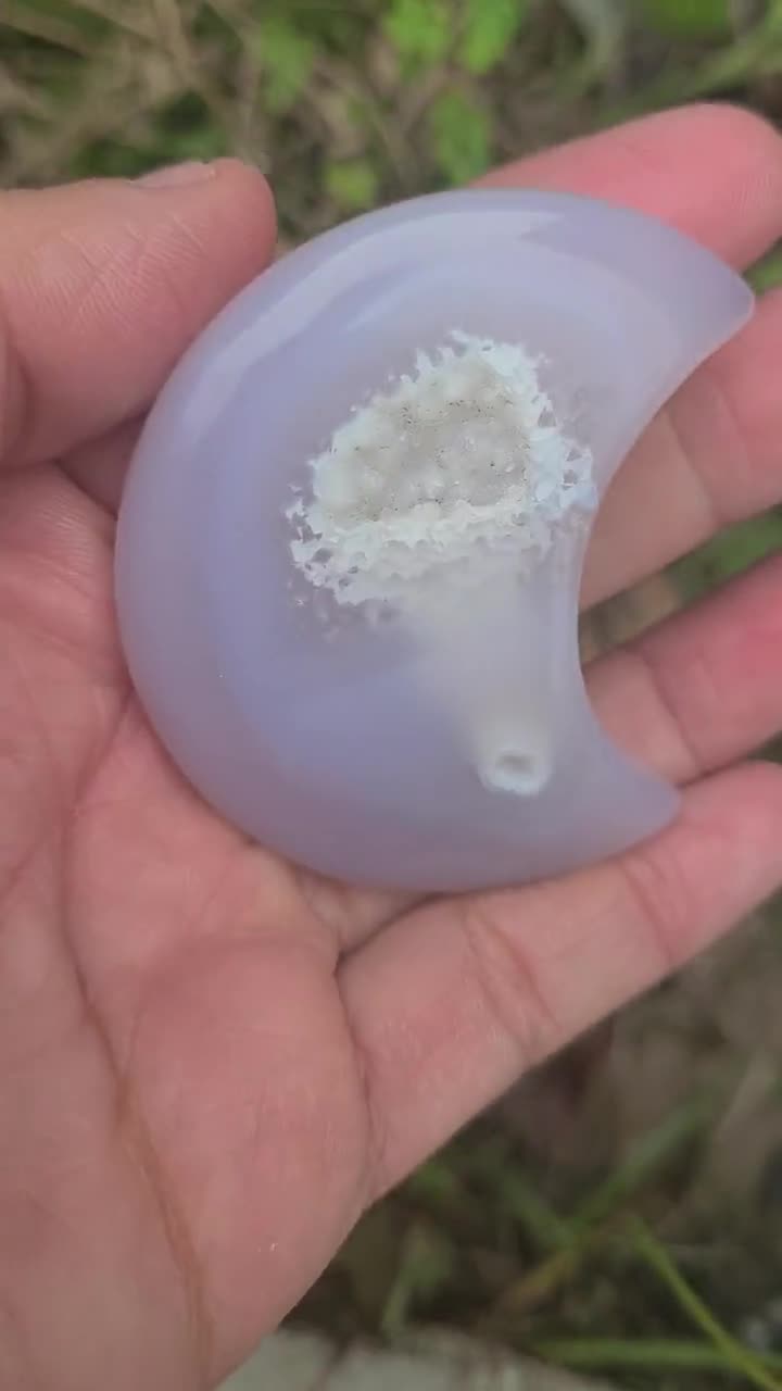 特大【アゲート】 ドゥルージー　ムーン シェイプ スタンド付き 特大【アゲート】 ドゥルージー ムーン シェイプ スタンド付き 特大