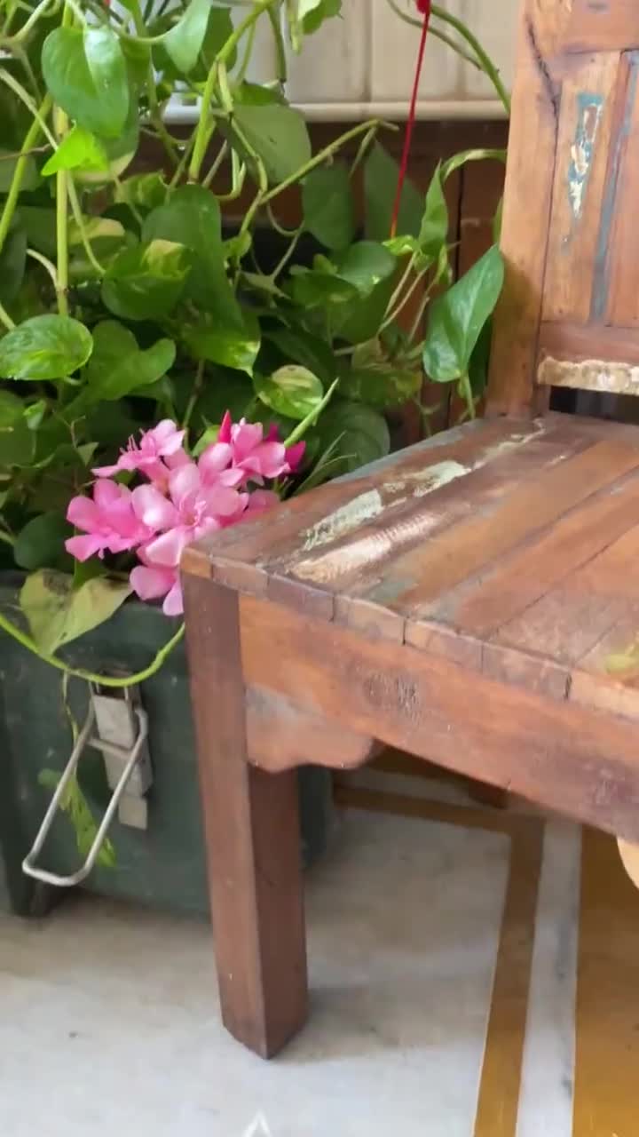 Reclaimed Wood Children's Chair: Shabby Chic Vintage Decor video poster