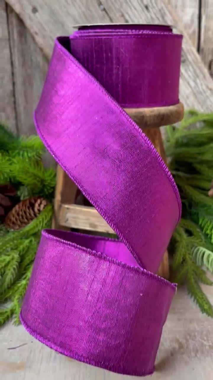 4 Pink Velvet Ribbon, Farrisilk Ribbon, Velvet Ribbon, Christmas