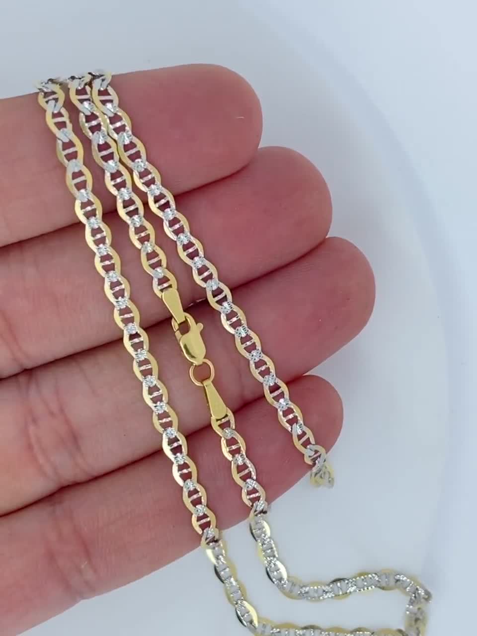 【soerte】10way combination necklace ＆ wal Alternate Forzatina Chain Necklace 9 Carat Gold - Milor